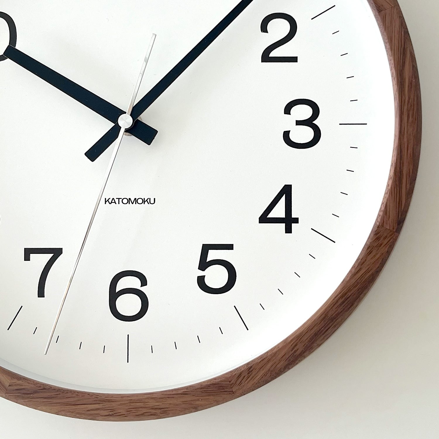 KATOMOKU muku clock 16 ウォールナット km-113WA 掛け時計 | 加藤木工