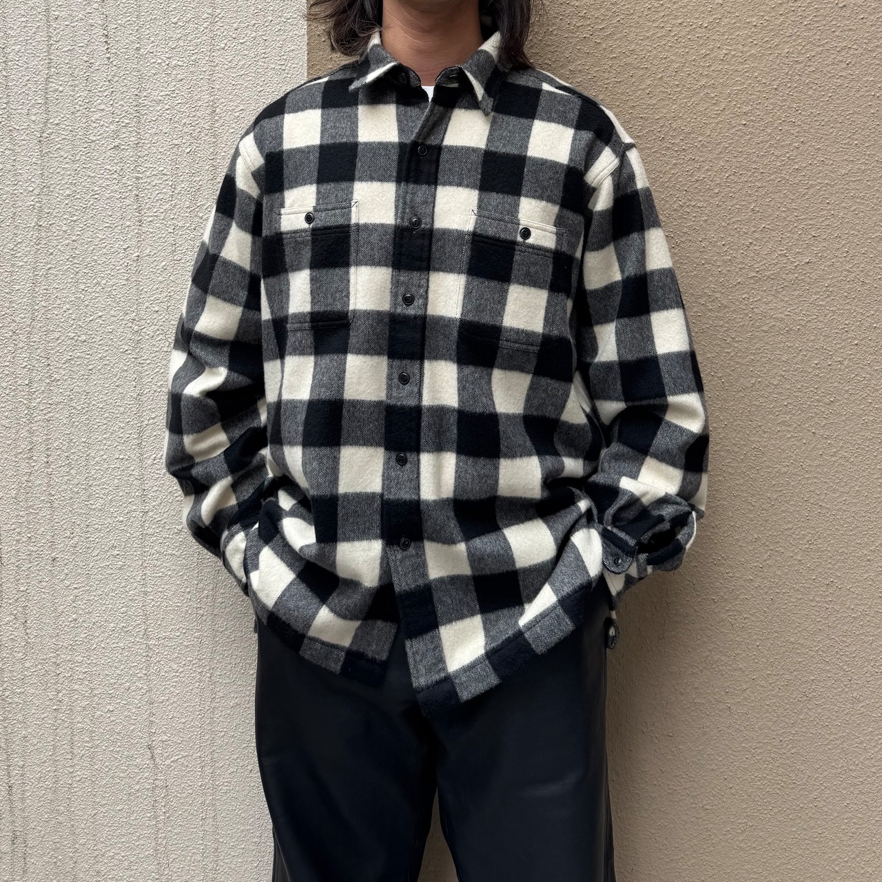 Polo by Ralph Lauren CASHMERE BUFFALO PLAID SHIRT (DEADSTOCK)