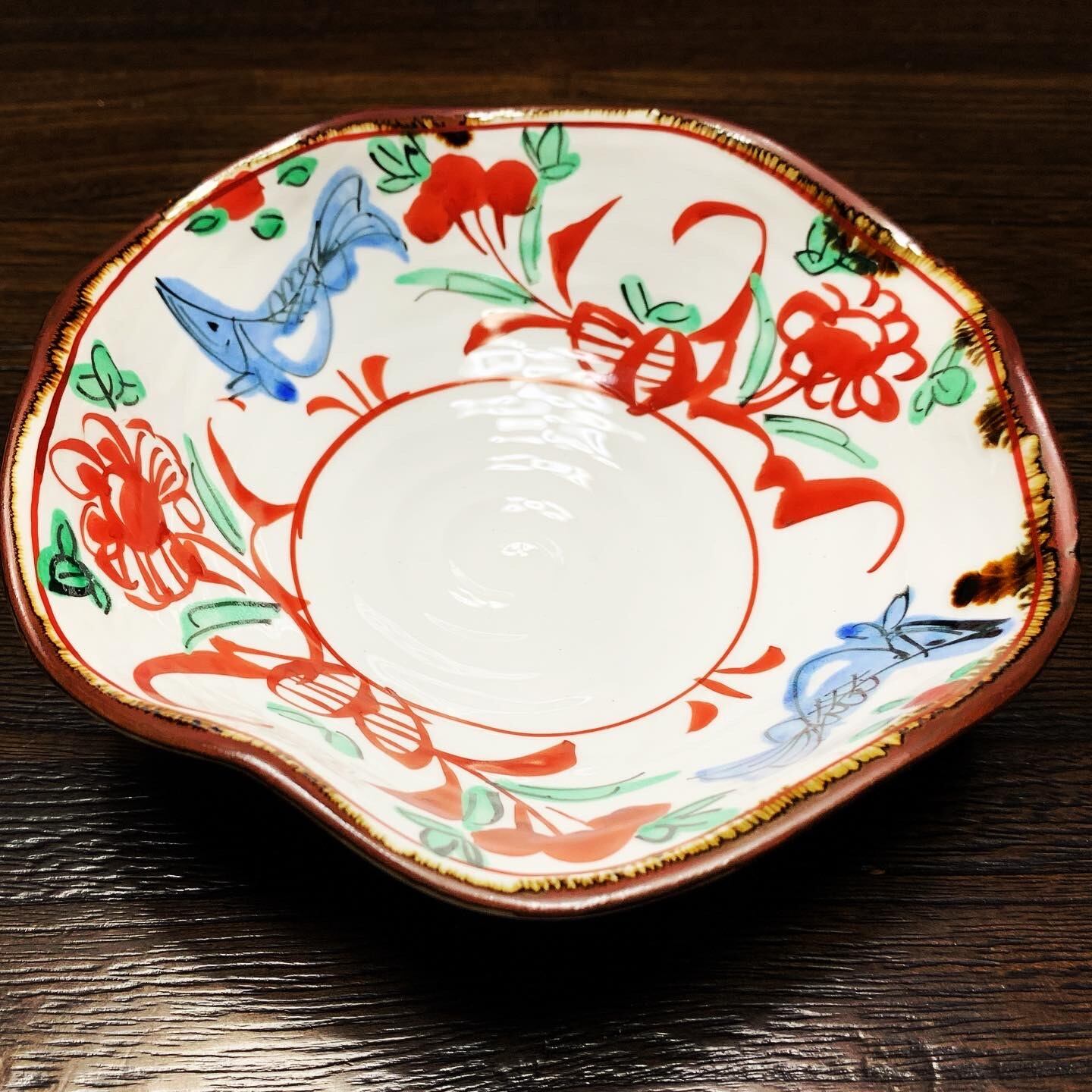 赤絵魚紋向付 170×162×52mm 283g 丸田商店 盛り皿 盛皿 器 陶器 赤絵魚紋向付 170×162×52mm 283g 丸田商店 盛り皿 盛皿 器 陶器