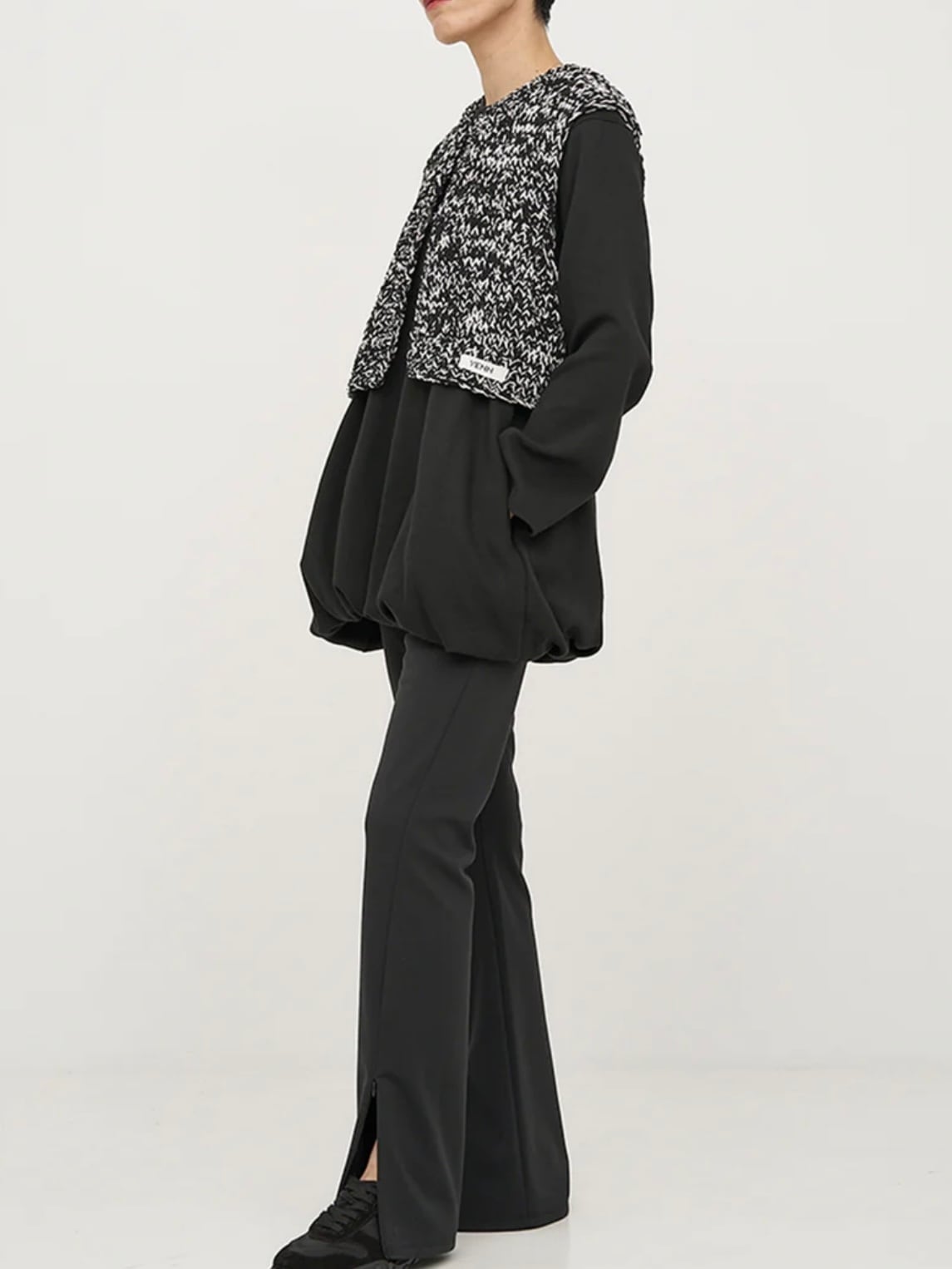 トップス YENN MIX HAND KNIT VEST SALE】 YENN(イエン)MIX HAND KNIT VEST ミックスハンドニットベスト