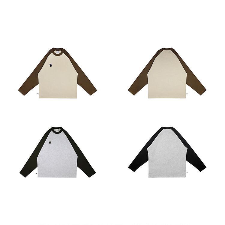 ★CONTRAST COLLAR RAGLAN T-SHIRT　　01147