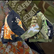 【bomber32】再構築リバーシブルボンバー Kimono×Military MIX BOMBER JACKET