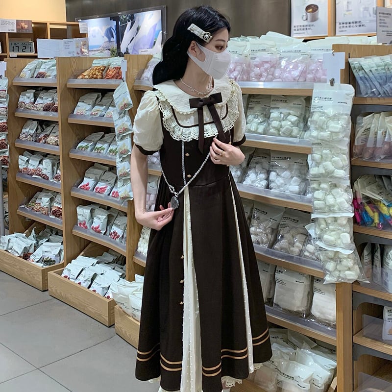 MIYAシリーズ】☆チャイナ風ワンピース☆ 花柄 半袖 夏服 レディース