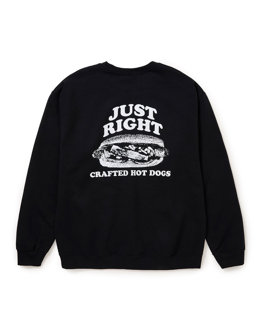 SUNDAYS BEST for Just Right “Classic Store Crew Neck” Black | Just Right SUNDAYS BEST for Just Right “Classic Store Crew Neck” Black | Just Right