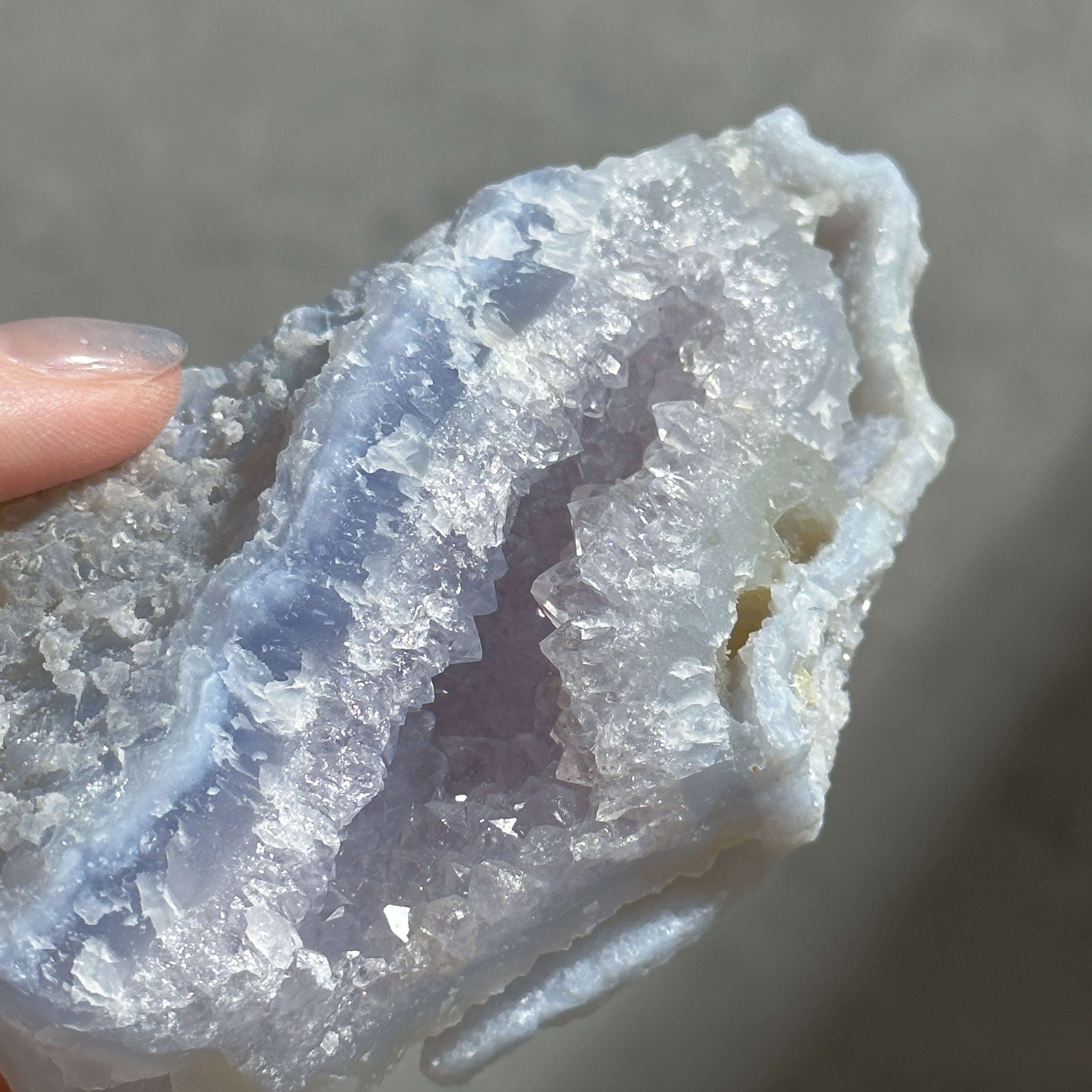 ブルーカルセドニー モルデナイト 共生鉱物標本 原石鉱石 天然石