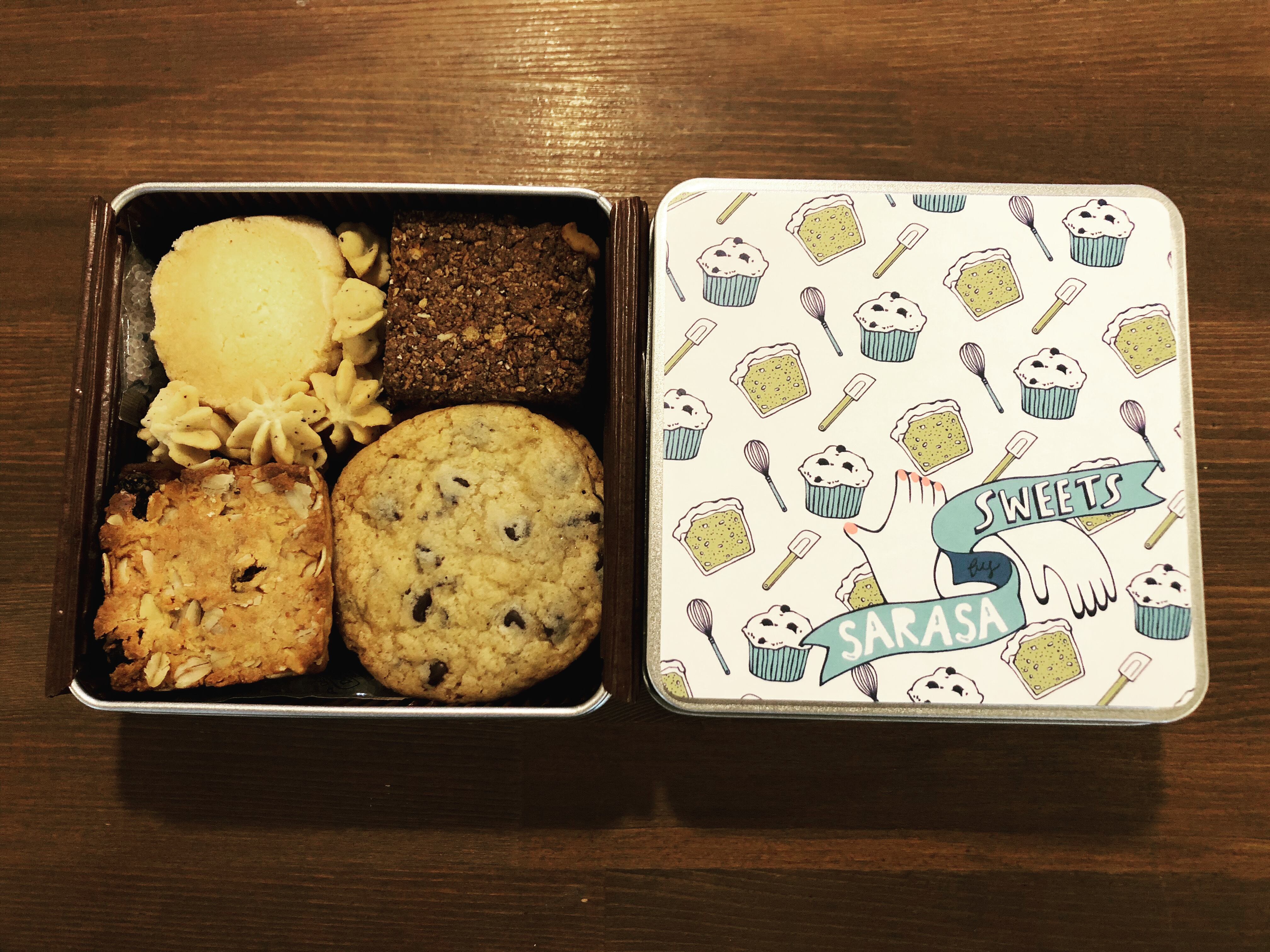 Sarasa クッキー缶 Sサイズ さらさ焼菓子工房