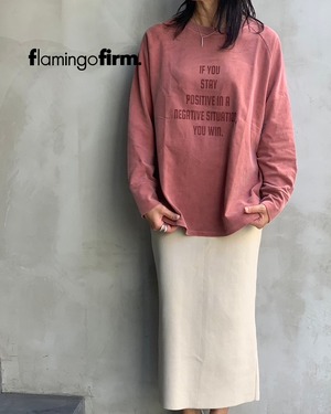 【送料無料】  起毛天竺ロゴカットソー [flamingo firm] /150268