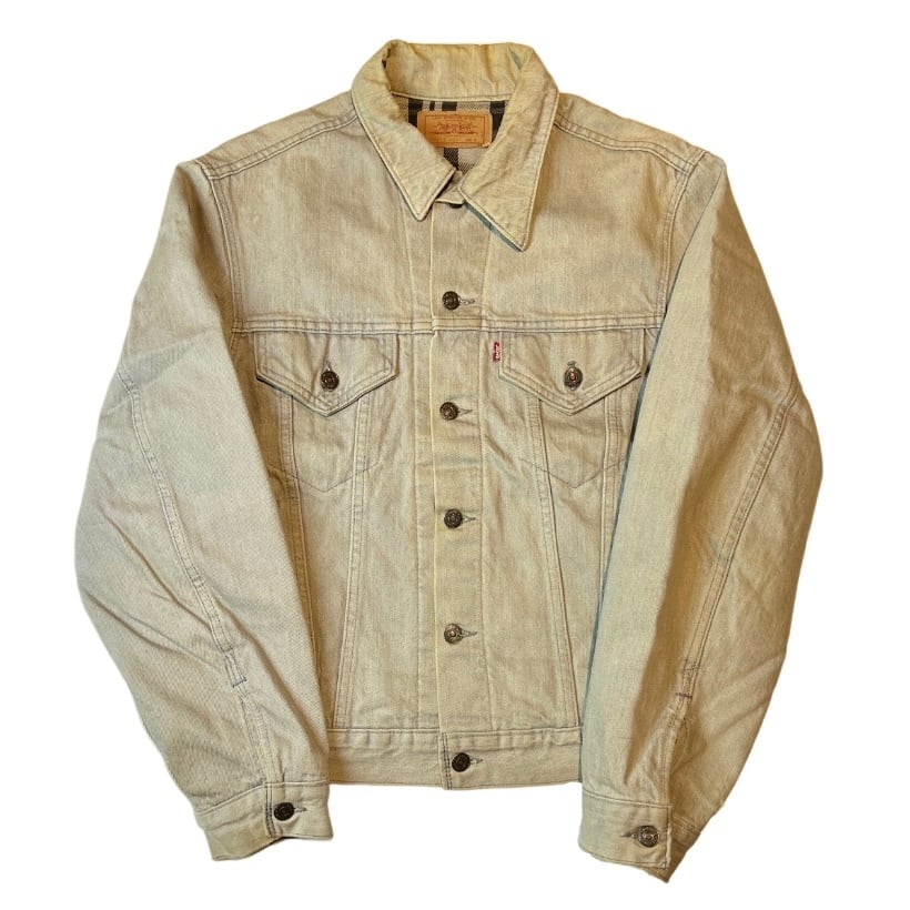 80s ~Levi's ブリーチ加工 ネル生地ライナー デニムジャケット Gジャン USA製 | used&vintage aoakua 80s ~Levi's ブリーチ加工 ネル生地ライナー デニムジャケット Gジャン USA製 | used&vintage aoakua