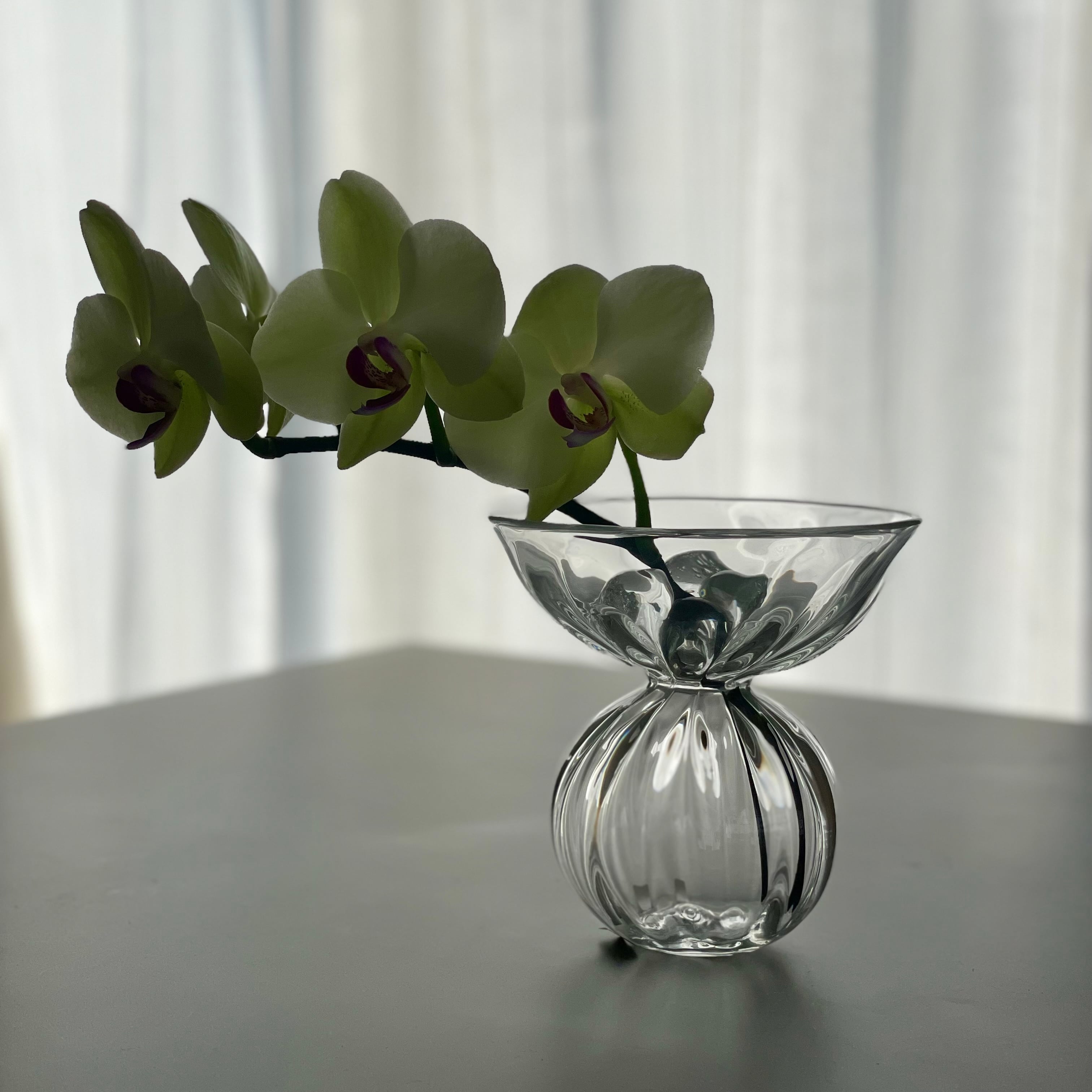 倉敷ガラス 小谷眞三 被せ 花入れ 花器 花瓶 鉄肌 【公式通販】