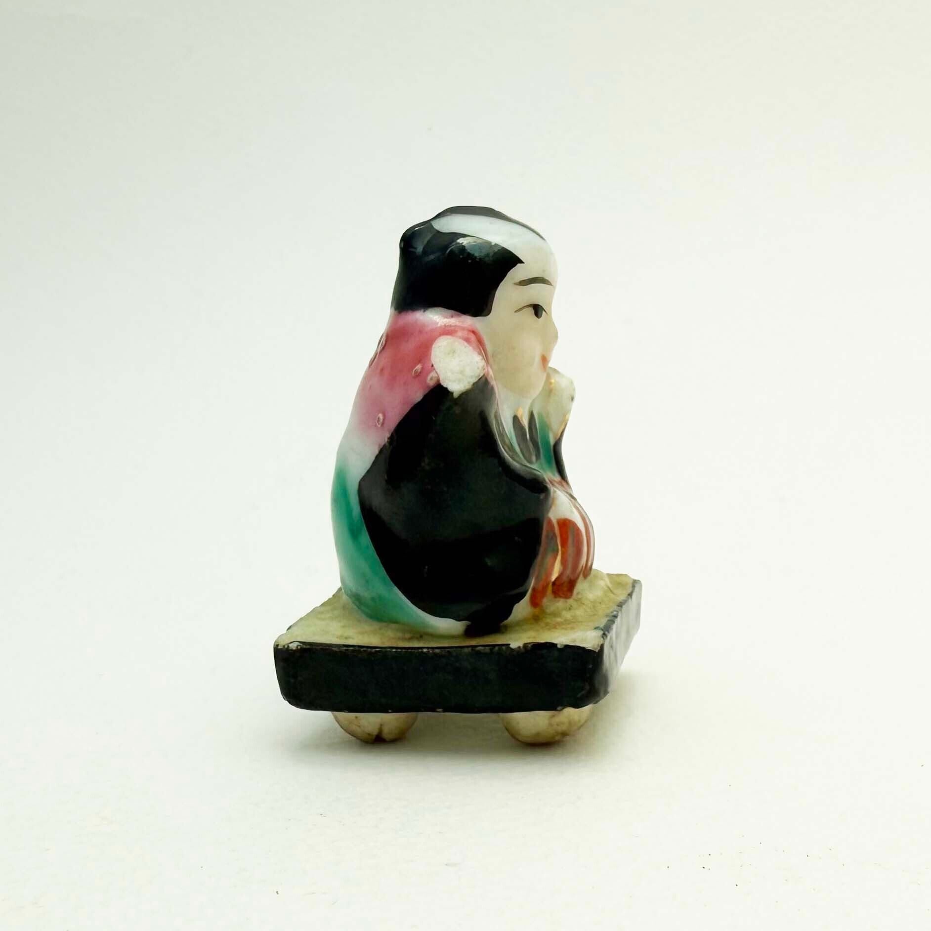 ヴィンテージ陶製豆神様人形（福助）