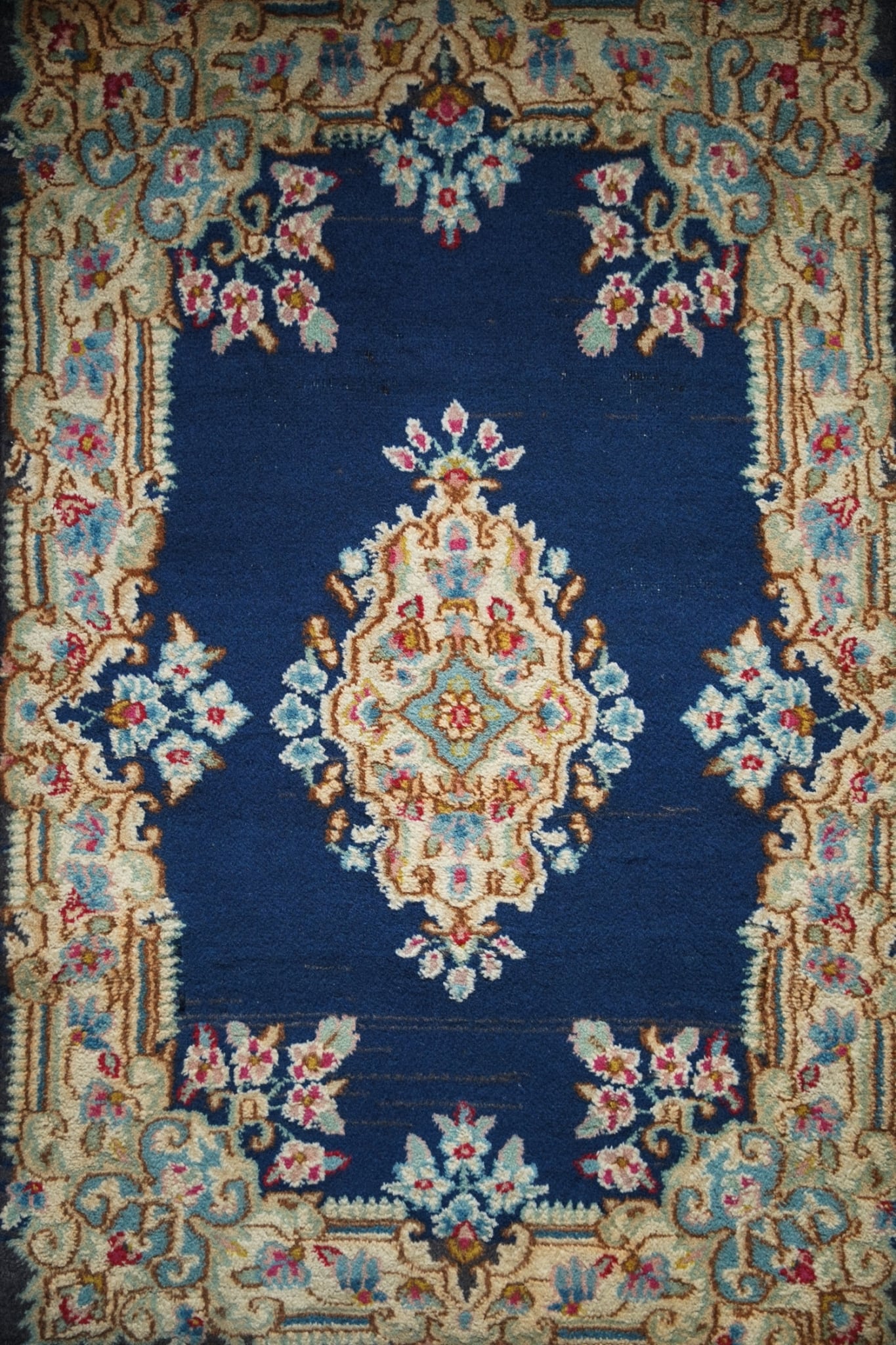 2491-Vintage Persian Kirman rug