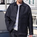 「阿州」Vintage Hard Back Satin Coverall Jacket　Navy