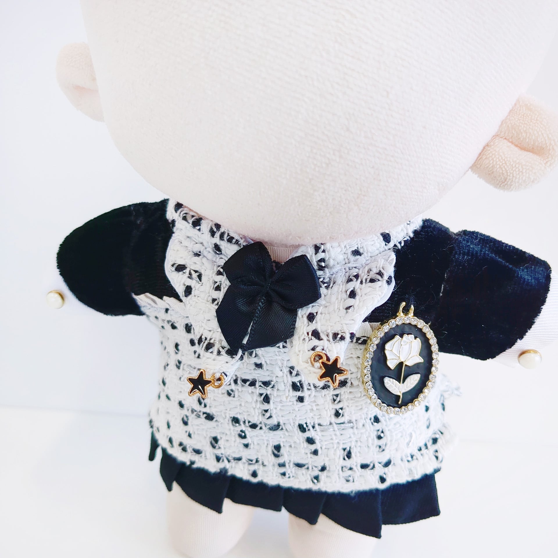 1188【20cm】モノクロフォーマルドレスセット | Little Closet │ ぬい
