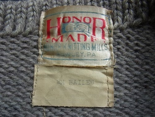 30's HONOR KNITTING MILLS アワードセーター （レタード