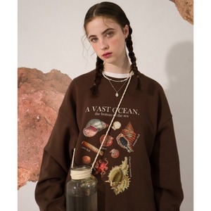 [MAINBOOTH] Vast Ocean Sweatshirt(CHESTNUT) 正規品 韓国ブランド 韓国通販 韓国代行 韓国ファッション トレーナー