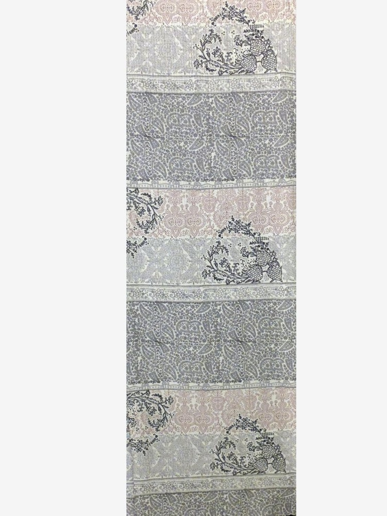 【受注商品】Rumi Rockきもの「木版更紗」生成り赤　[A727]