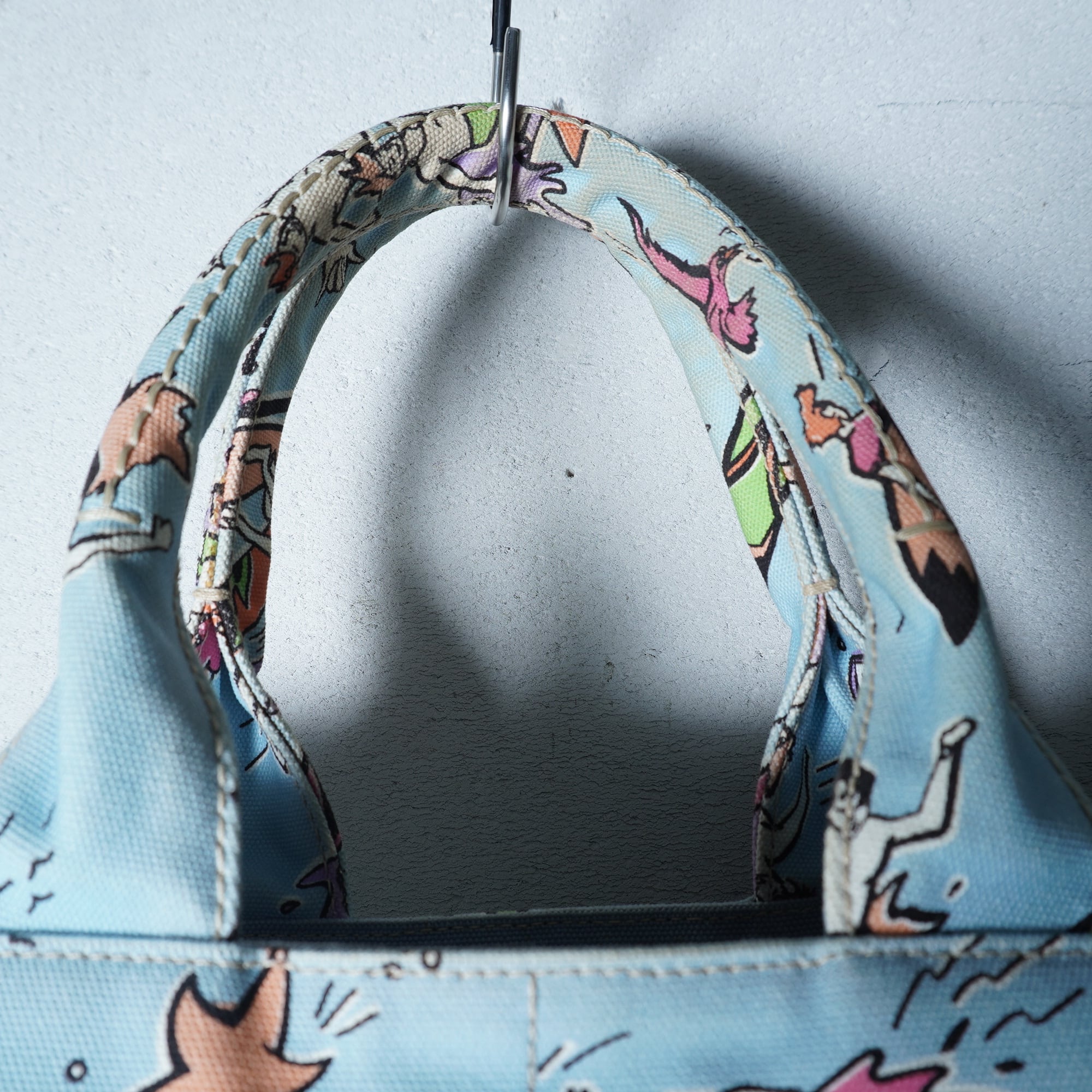 PRADA】プラダ サーフデザイン ハンドバッグ light blue | MIXHIVE