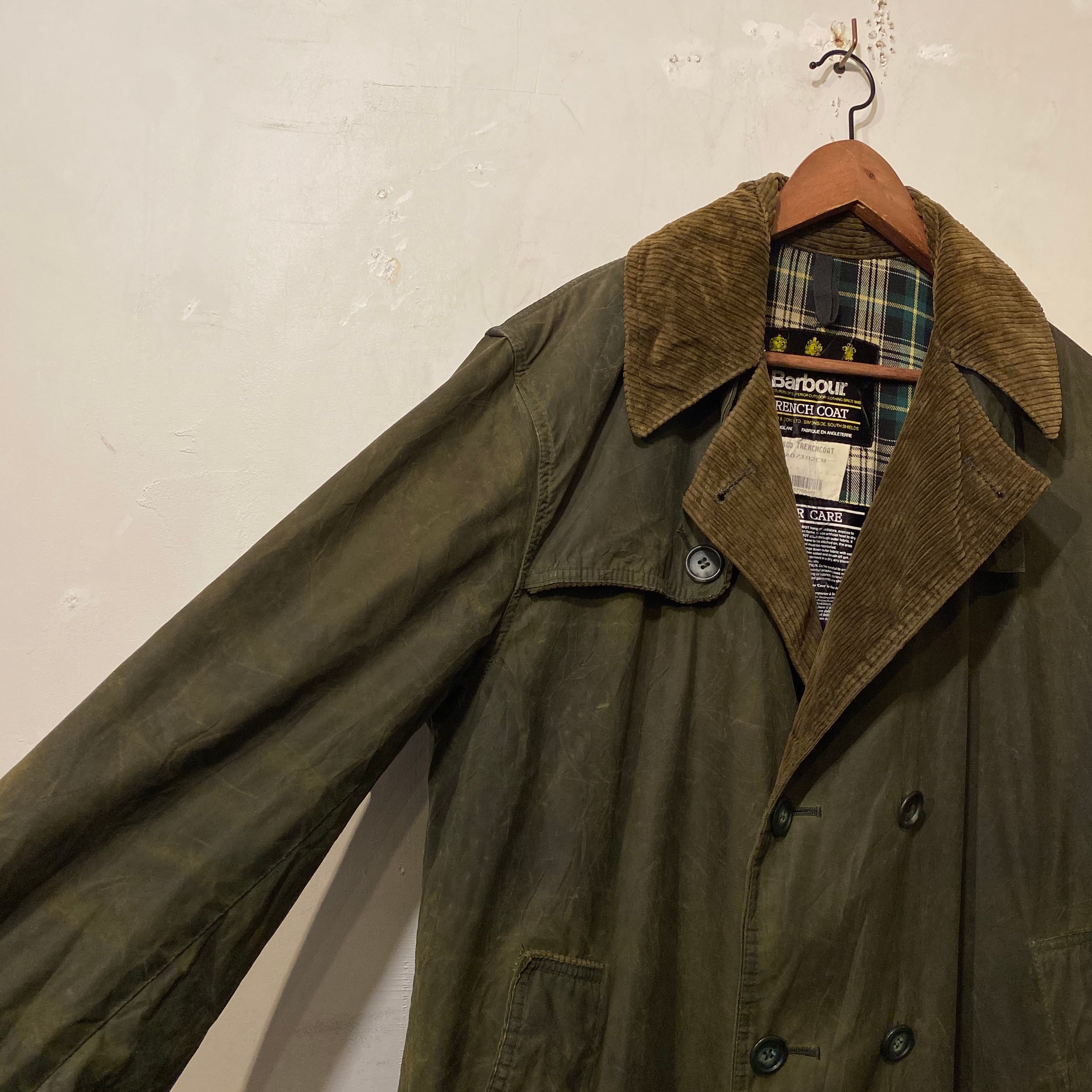 Barbour トレンチコート 40 セージ