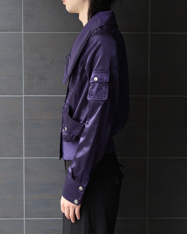 short length zip snap blouson