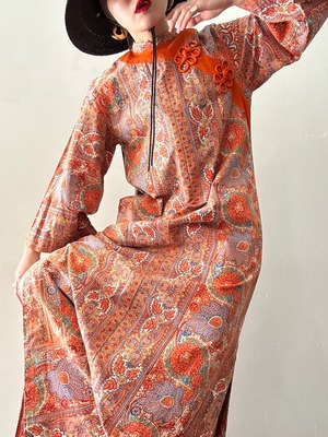 70s Vintage Pakistan Cotton Dress