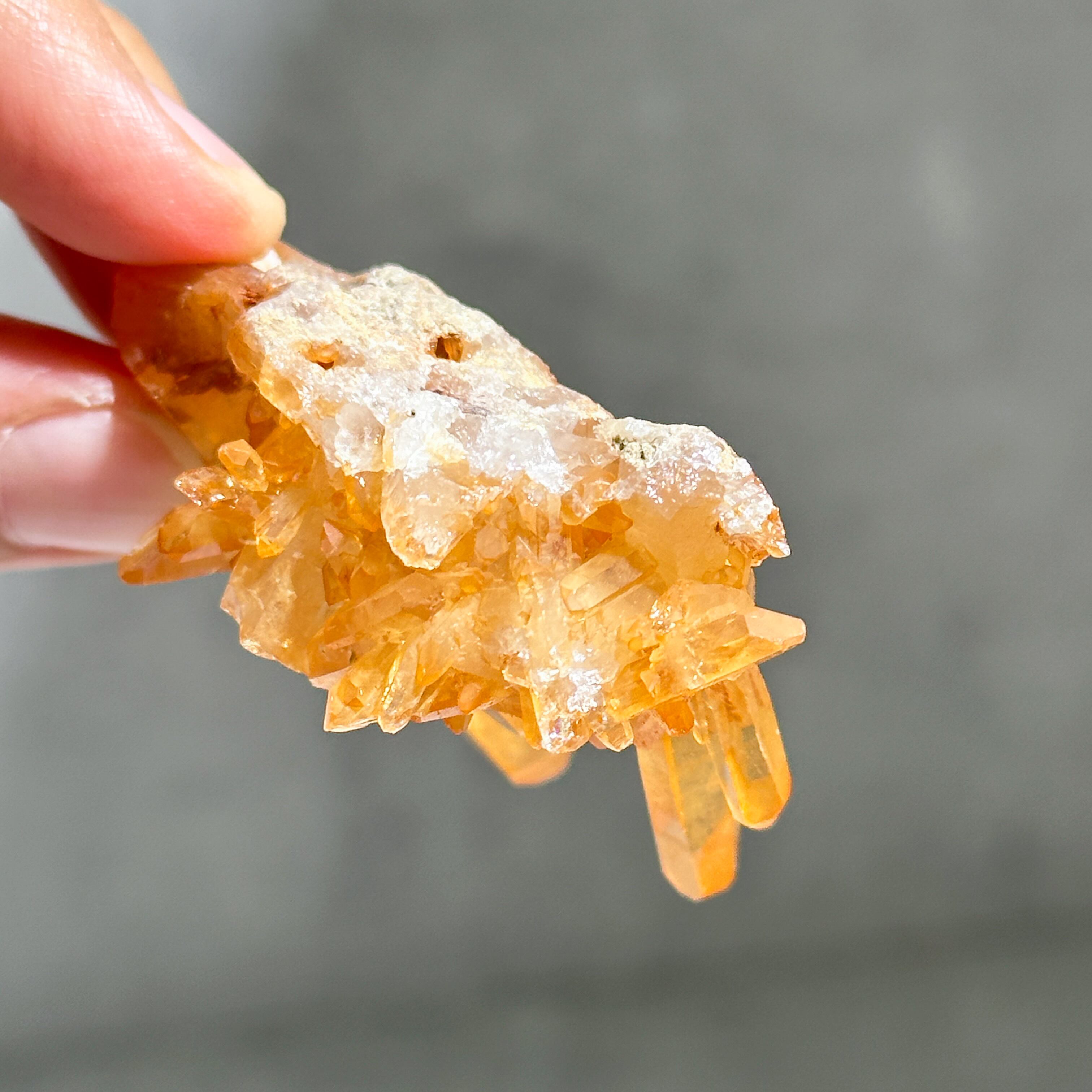 ミナスジェライス産タンジェリンクォーツ クラスター25◇ Tangerine