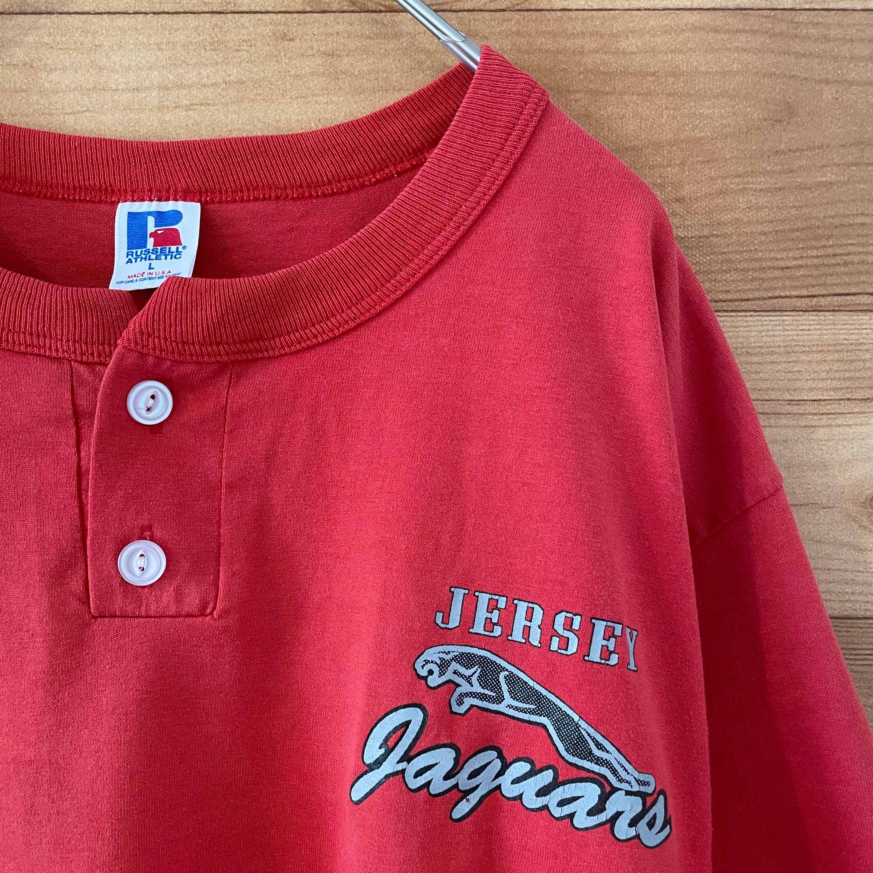 90s USA LOGO7フットボールナンバリングTシャツネイビーLss58