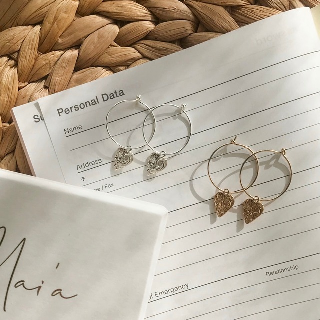 Hawaiian Heart Earrings