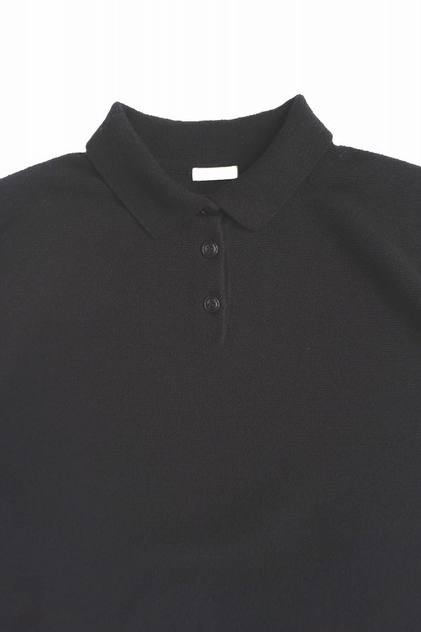 Boucle Garter Knitted Polo