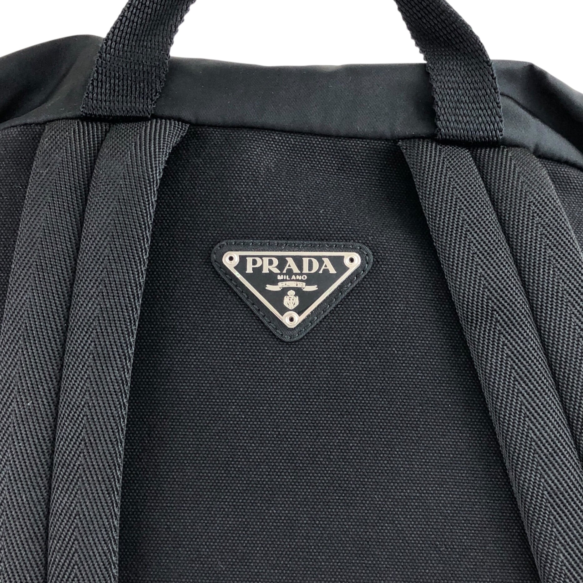 PRADA プラダ バックパック ブラック トライアングルロゴ ナイロン