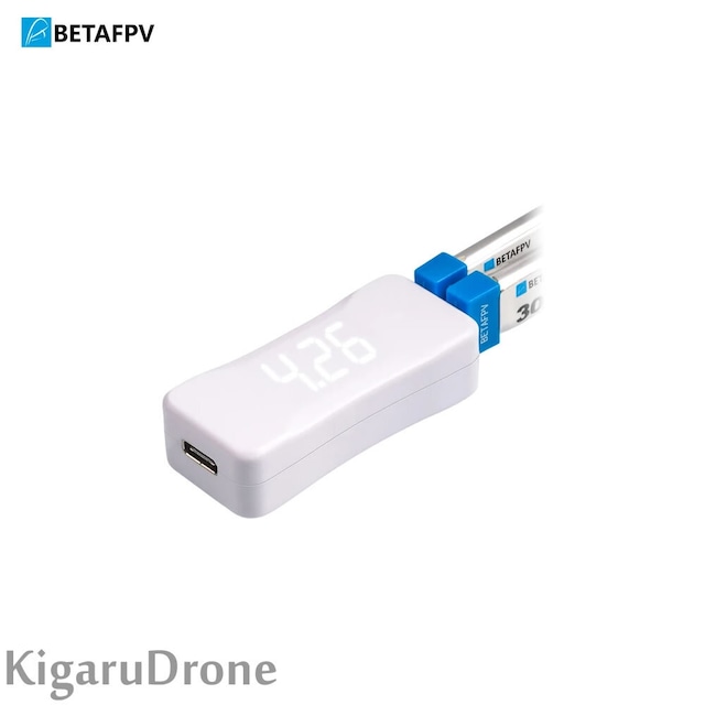 【BT2.0】 BetaFPV BT2.0コネクター専用 1セル LiHV 2本 Charger  USB ボルテージテスター付き　V2