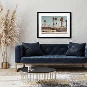 Hollywood｜西海岸ハリウッドのレトロモダンアートポスター｜部屋が映画のように変わる一枚｜｜A3ポスター