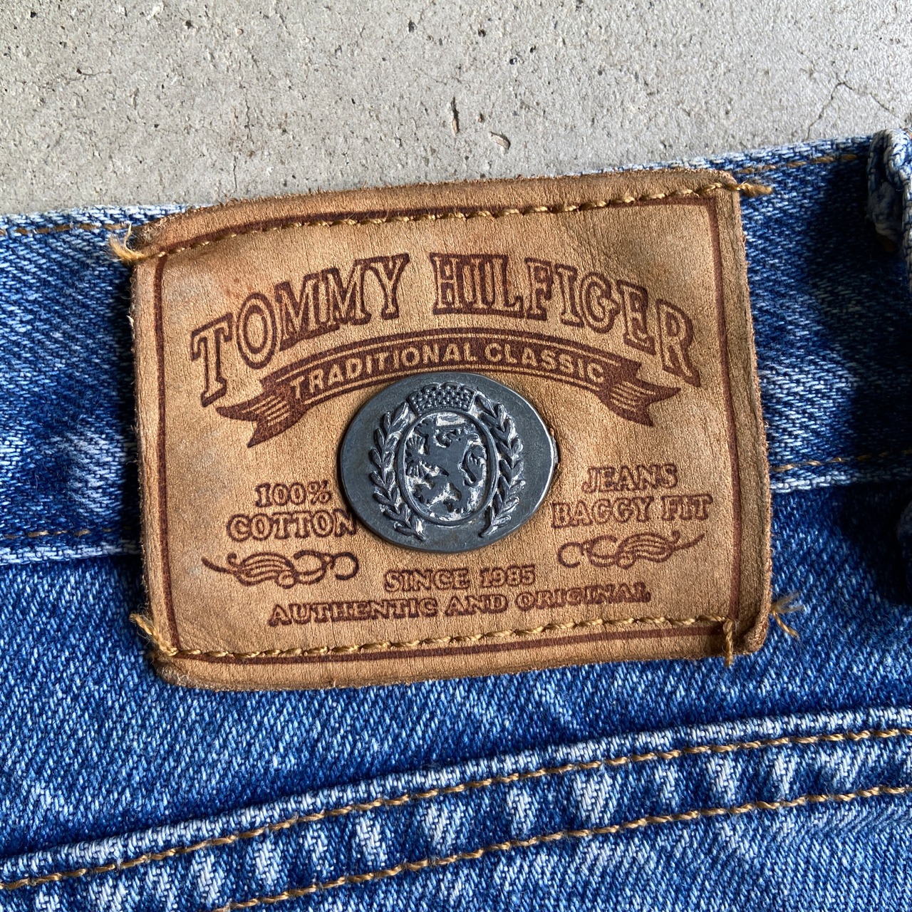 USA製 90年代 TOMMY HILFIGER トミーヒルフィガー ワイド バギー 