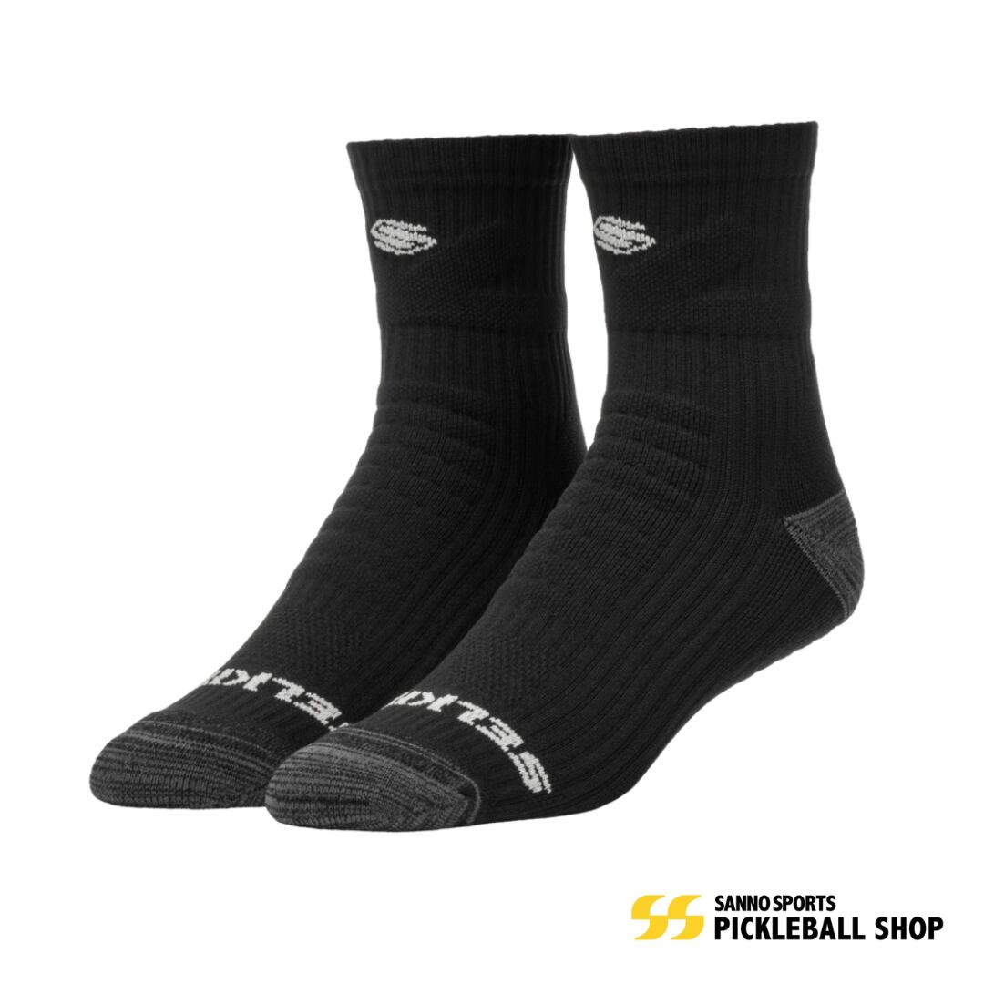 Selkirk Courtlock Quarter Pickleball Socks Black ピックルボールソックス