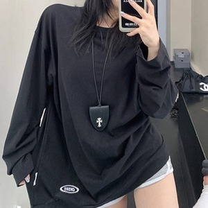 Loose Retro Casual Long sleeve shirt 125489