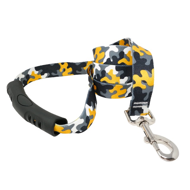 Black & Gold Camo　首輪＋リードセット Mサイズ - Yellow Dog Design