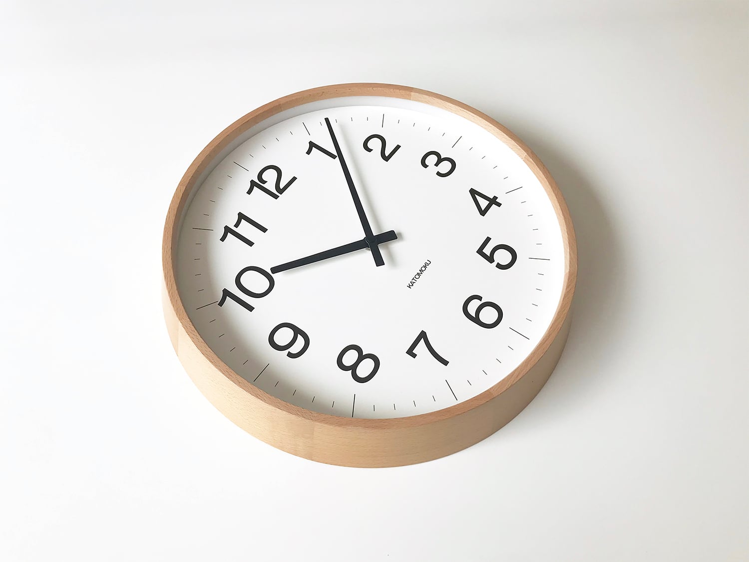 KATOMOKU muku clock 16 LL ナチュラル km-116NA 掛け時計 | 加藤木工