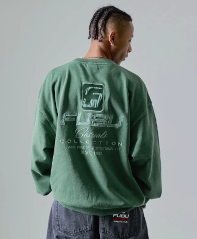 FUBU closing　FW　PIGMENT SWEAT GREEN