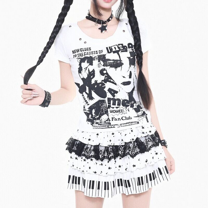 Graphic print t-shirt r0083