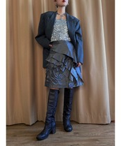 LANVIN COLLECTION rose design skirt-4300-8