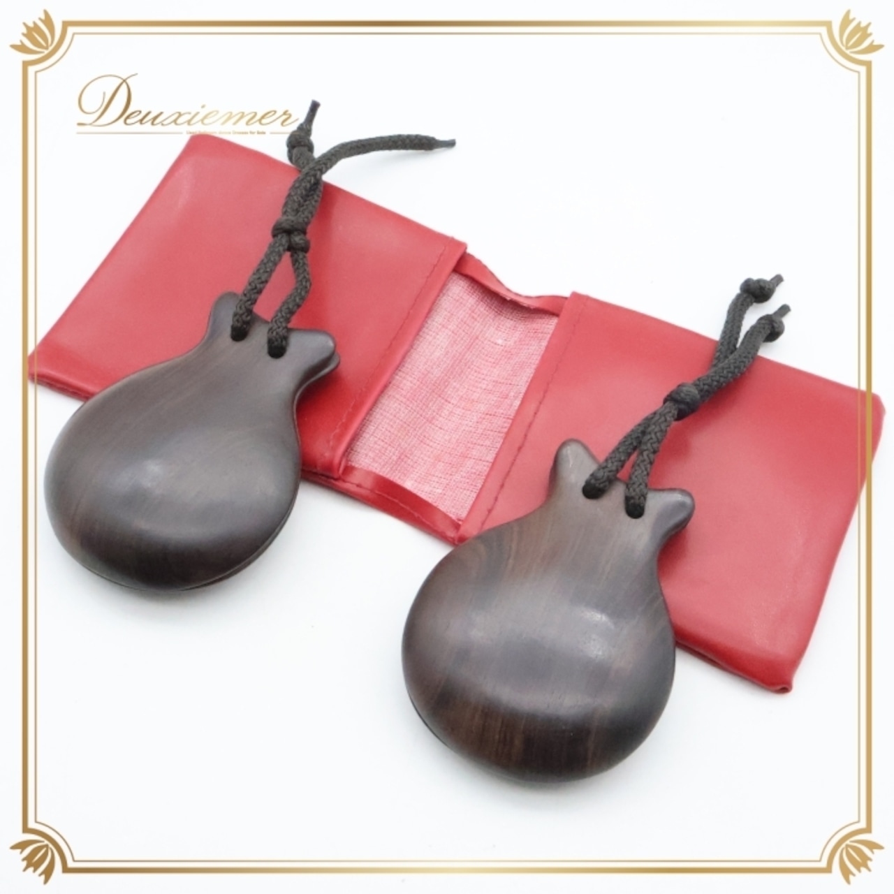 フラメンコ パリージョ カスタネット ブラウン系 茶色 小物 小道具 ペア 両手 木目調 ダンス ケース付き 舞台 練習 発表会 イベント ダンス小物 ダンス練習 楽器 カスタネット ペア楽器 舞台用 フラメンコ楽器 木製カスタネット