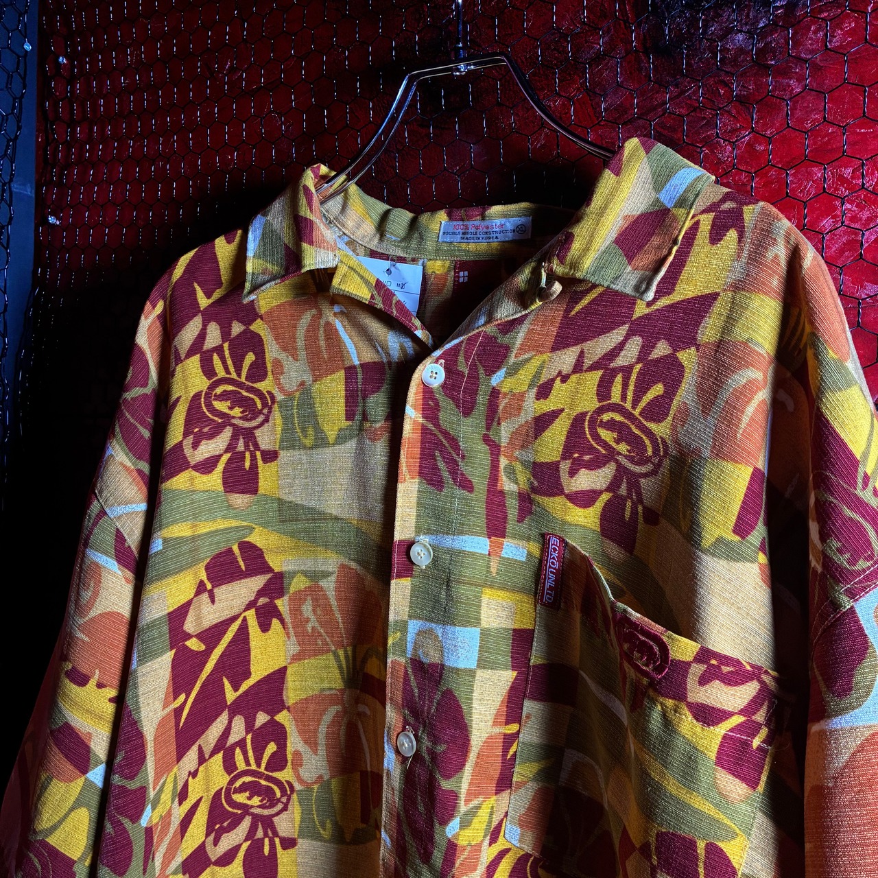 ECKO UNLTD オープンカラーシャツ 柄シャツ エコー