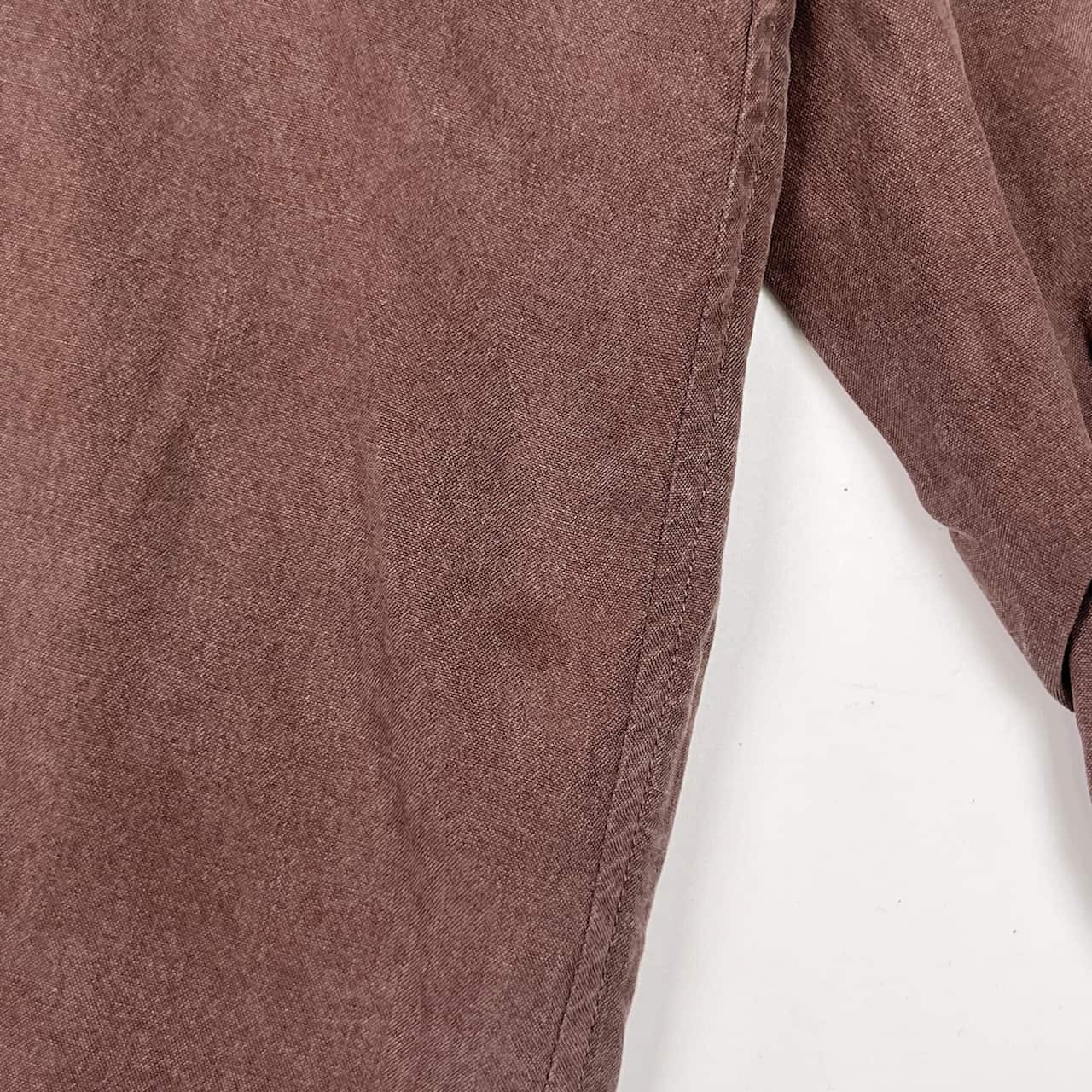 PAGELO パジェロ BD ボタンダウン 長袖シャツ L/ブラウン系 メンズ