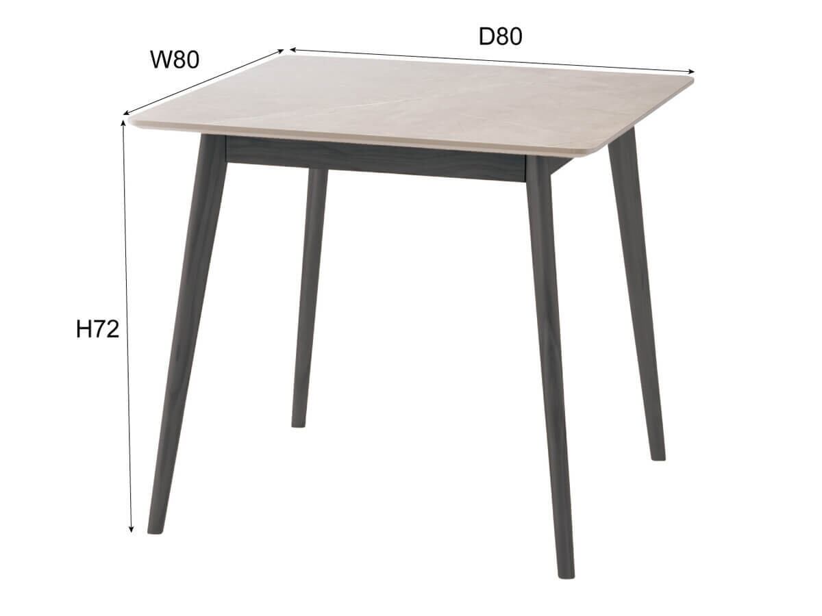 80×80】マーブルホワイト天板 カフェテーブル | カフェテーブル&チェア