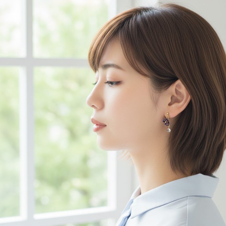 saintpauliaピアス