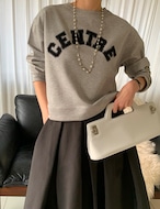 【新作5%OFF・3日間】Centre Sweat Tops_2colors