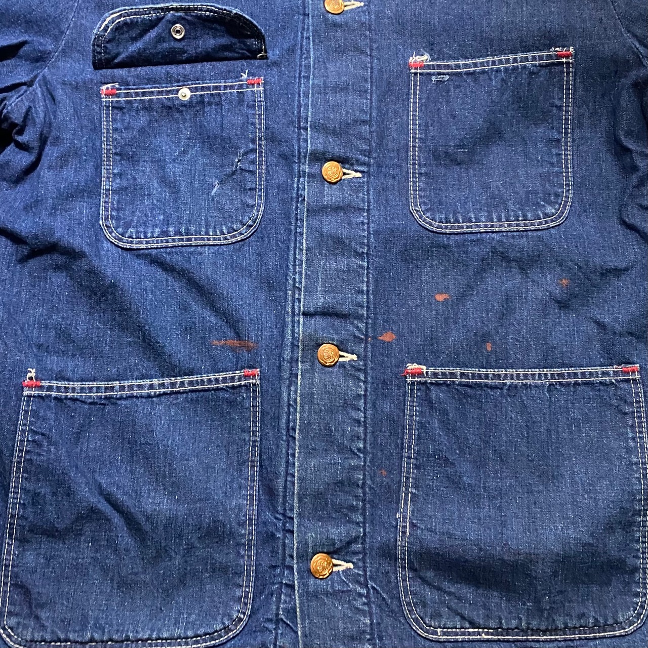 vintage 1970’s WRANGLER denim coverall with blanket