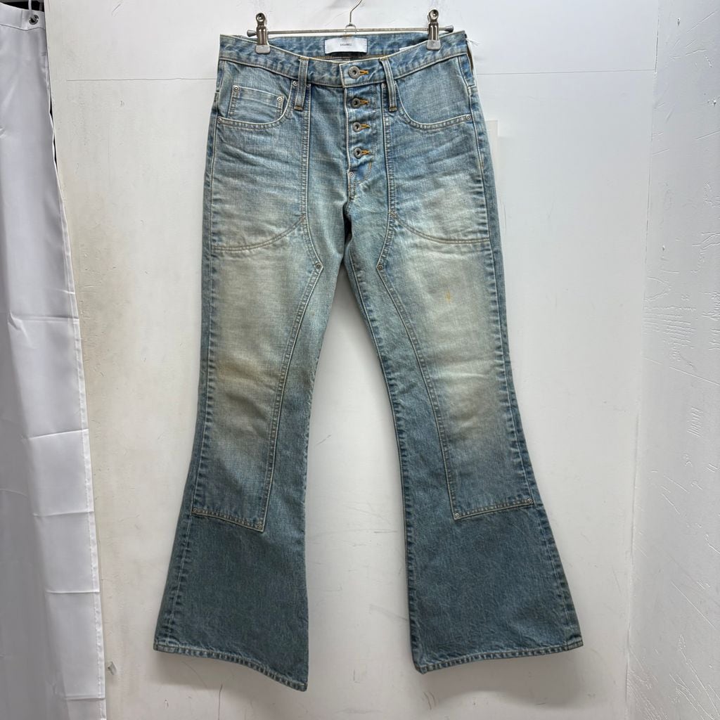 SUGARHILL シュガーヒル Double Knee Bell Bottom フレアデニムパンツ