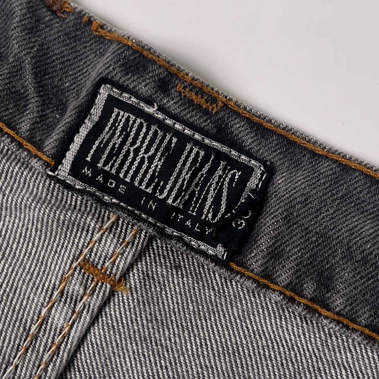 80s~90s イタリア製 FERRE JEANS フェレジーンズ デニムパンツ ジーンズ 30/グレー系 メンズ