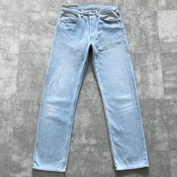 Levi’s 501 USA製 W32 L36 バレンシア工場555 W32 L36】90's US.Levis 501 リーバイス バレンシア工場(555) ボタン裏