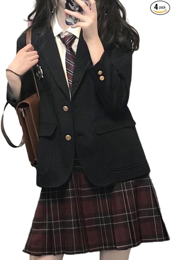SSUPTEMBER2] スクール 制服 ブレザー JK 女子高生 コスプレ衣装 4点